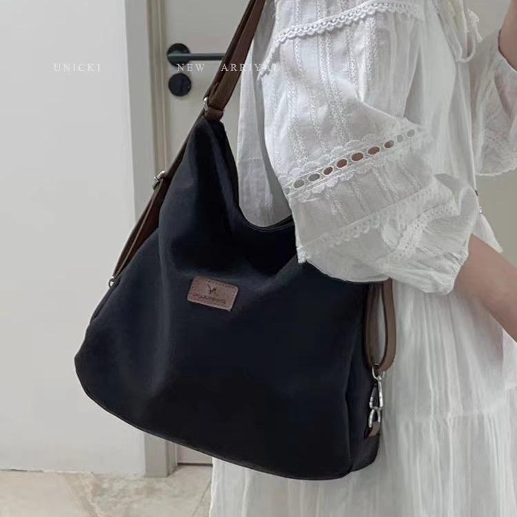 Damska płócienna torba miejska 2023 - Plecak o dużej pojemności i torba na ramię dla studentów