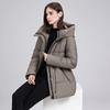YYFS Damenmode Casual Herbst Winter Einfarbig Druck Langarm Jacken & Mäntel Daunenmäntel