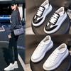 The First Layer of Cowhide Little White Shoes Spring 2026 Sports Flat-soled Leather Single Shoes Casual Platform Shoes Tide