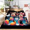 1 Stück Minnie und Mickey Muster Teppich Weiche Flanell Fußmatte für Wohnzimmer, Büro, Schlafzimmer und Teppich, Sofa Couchtisch Fußmatte