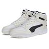 Puma Rebound Layup Leather Mid-Top Retro Basketball Shoes Unisex Sneaker Black White 369573-30