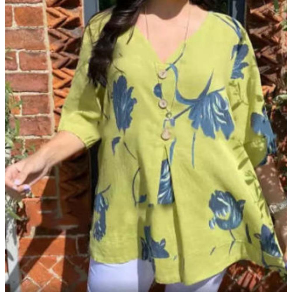 EastRogue Women's Fashion Casual Summer Floral Print Short Sleeve V-Neck Blouses & Shirts