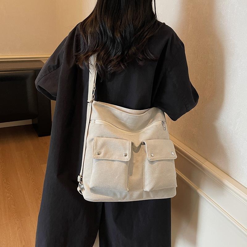 2025 fashion trend texture casual shoulder messenger bag autumn and winter new bag personalized women's tote bag