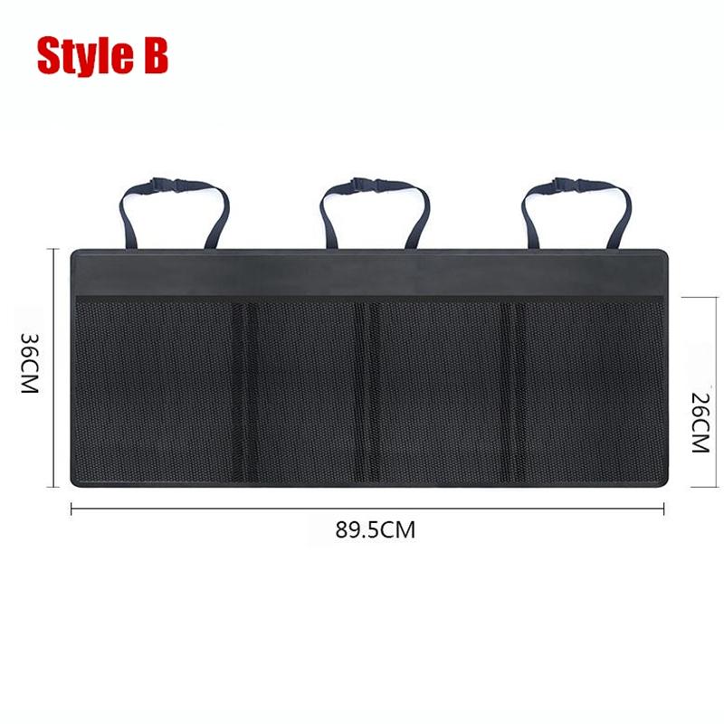 3 Styles Car Rear Seat Back Storage Bag Large Capacity Mesh Pocket Multi Hanging Bag Car Storage Organizer Car Accessories Supplies