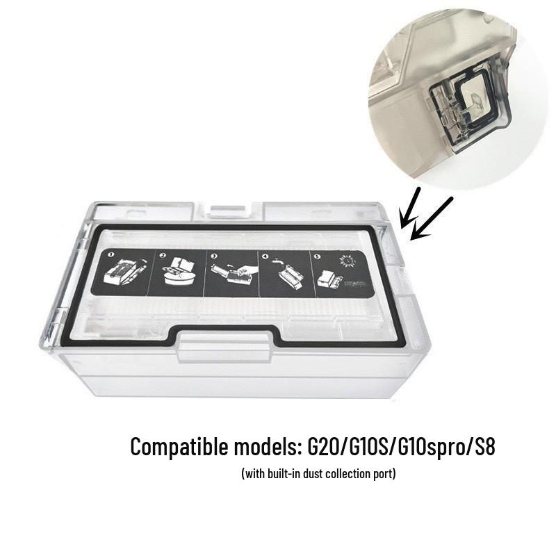 Příslušenství Roborock G20: Prachový sáček, Mop, Hlavní kartáč, Boční kartáč, Filtr pro robotický vysavač S8/S8+/S8 PRO