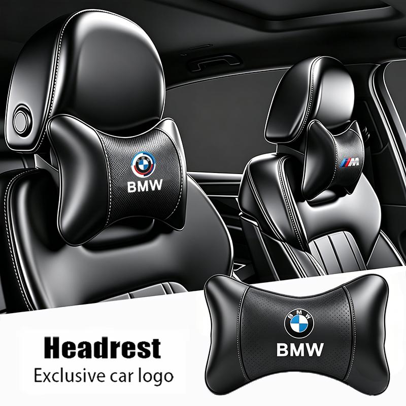 NTSM5 Motorcycle Sticker/Car Seat Headrest Auto Logo Neck Pillow For BMW M Performance E60 E46 E90 E39 E87 E36 E92 E70 E91 X3 X5 X1 X2