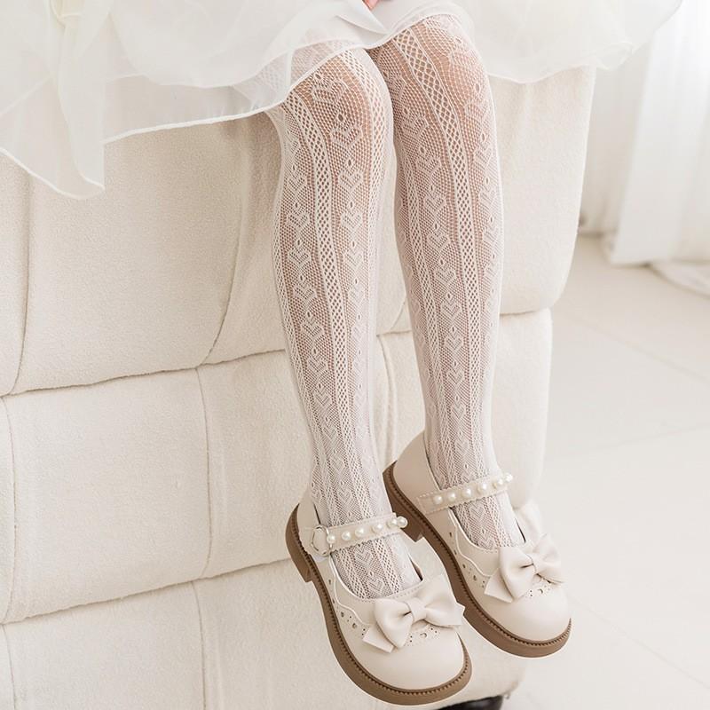Girls Net Socks Princess Wind Summer Mosquito-Proof Baby Long Flower Net Socks Skin-Friendly Class A Jacquard Small Love Jumpsuit