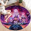 Re Zero Round Area Rug Carpet Rug For Living Room Bedroom Sofa Playroom Decor Nonslip Floor Mat