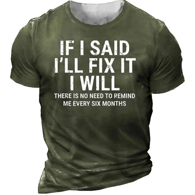 Men's T Shirt Fashion Letter Graphic T-Shirt for Men 3D Printed T Shirt Summer Short Sleeve Tee Casual Top Oversize Man Clothing