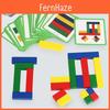 Wooden Geometric Shape Puzzle For Kids With Colorful Blocks And Parentchild Interaction