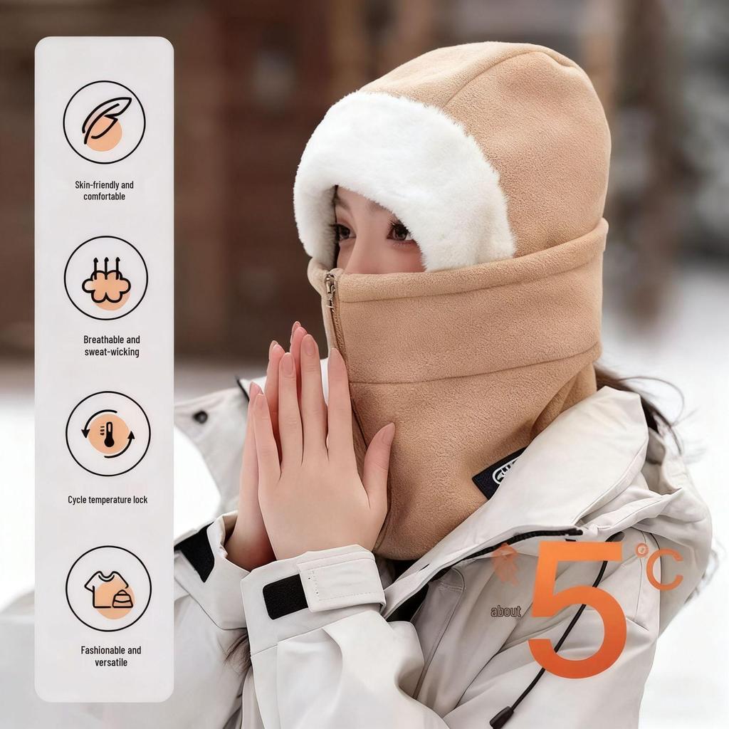 Winter Winddichte Sturmhaube Skimütze: Unisex Radfahren & Kaltes Wetter Halsgamasche