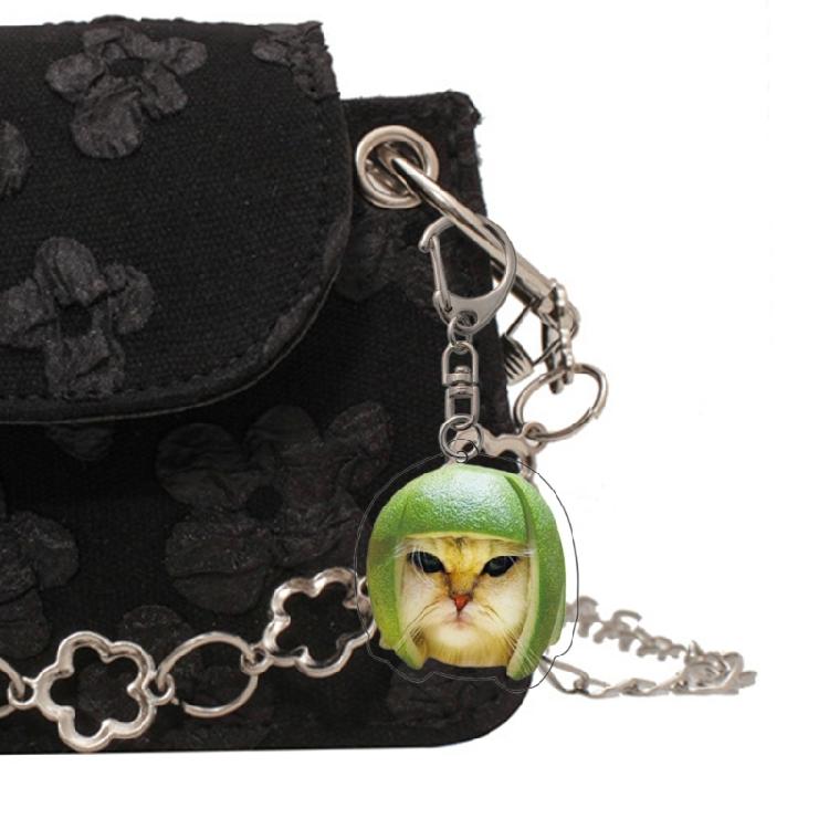 Funny Cat Face Acrylic Keychain Stylish and Sturdy Keyring Accessory Bag Pendant Suitable for Multiple Occasion