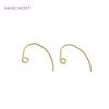 40pcs/Lot Brass Metal 14K Gold Plated Earring Hooks Clasps For DIY Earring Making Accessories Ear Wire Hooks Findings Wholesale