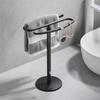 Towel Stand S Shaped Bath Towel Rack with Nonslip Base Countertop Jewelry Towel Holder for Bathroom & Kitchen Use