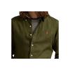Polo Ralph Lauren Solid Logo Single-Breasted Long Sleeve Loose Shirt Men shirts Olive MNPOWOV16824202-301