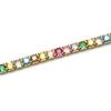 Bracelet - Luxenter - Tahu - Argent 925 - Or jaune 18K - Zircons multicolores