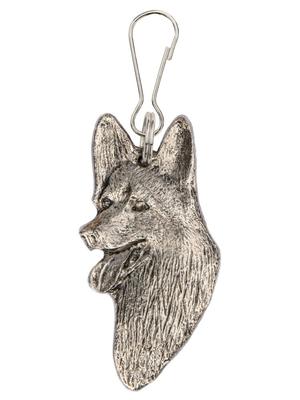 German Shepherd Made In England Art Dog Zip Pull Collection (Head)