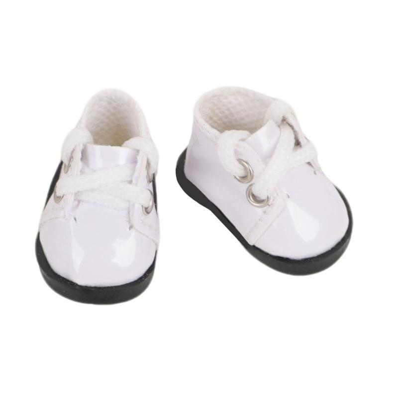 Multi Color Mini Doll Shoes Set Of 6 Pairs For 17cm/6.7in Dolls Detailed Craftsmanship Leather Style Footwear
