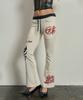Buddy Scorpion Flared Sweatpants Cream