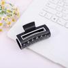 Black and White Korean PVC Square Hair Claw Clip