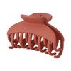 1pc hair clip with double teeth grip for women, simple matte ABS hair clip with small claws and headband decoration, hair clip