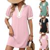 Ladies' Casual And Fashionable Loose Bubble Sleeve Dress