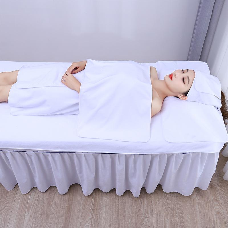 Club-specific SPA bag head absorbent towel set, chest wrap bath skirt bath towel can be embroidered