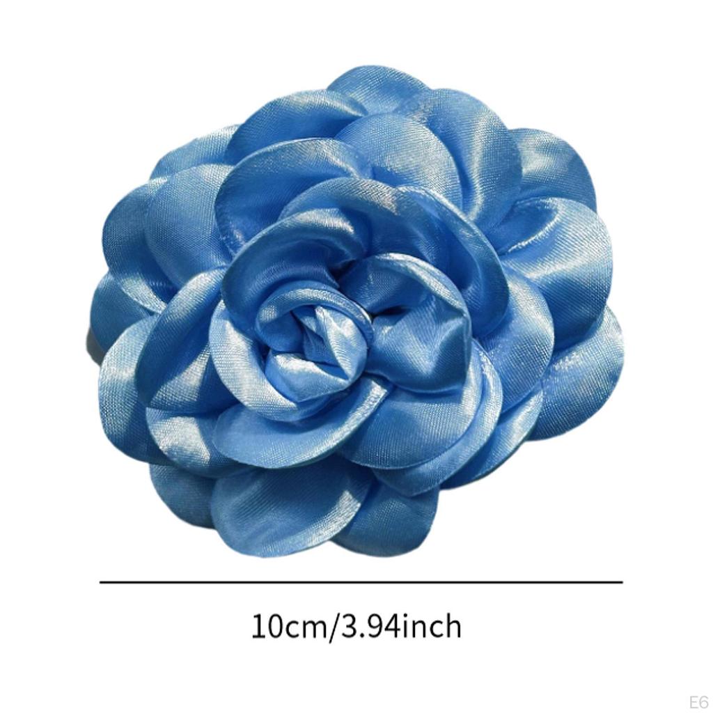 Flower Brooch Boutonniere Classic Rose Corsage for Ceremony Clothes Accessories