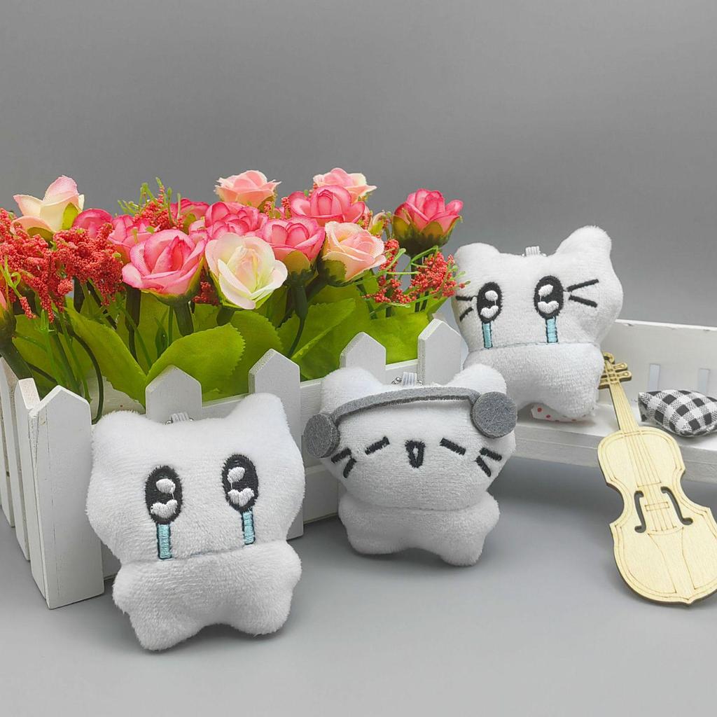 Cat Pendant Music Earphones & Student Backpack Ornament – Cute Gift for Couples