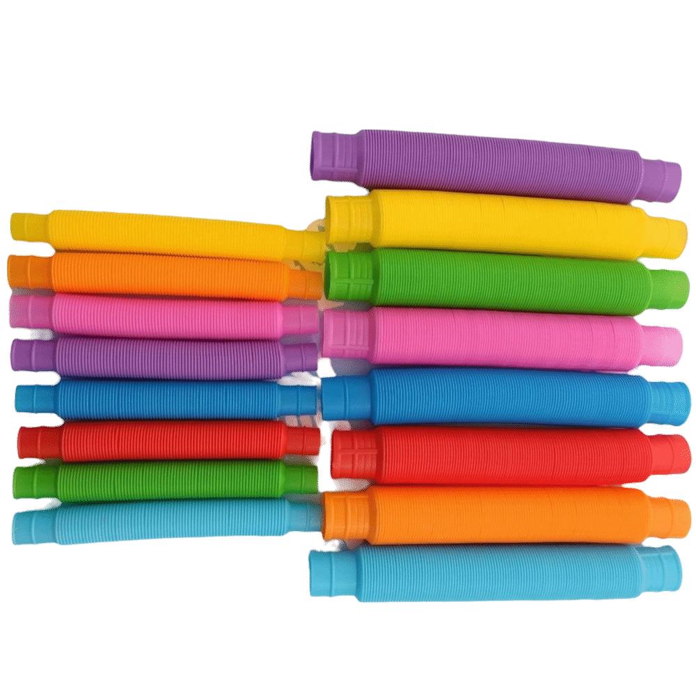 Connecting Stretching Twisting Telescopic Pop Tubes For Adults Stress Relief