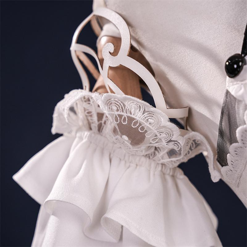 Game Wuthering Waves Phrolova Cosplay Costume Elegant White Phrolova Women Sexy Dress Halloween Party Outfit