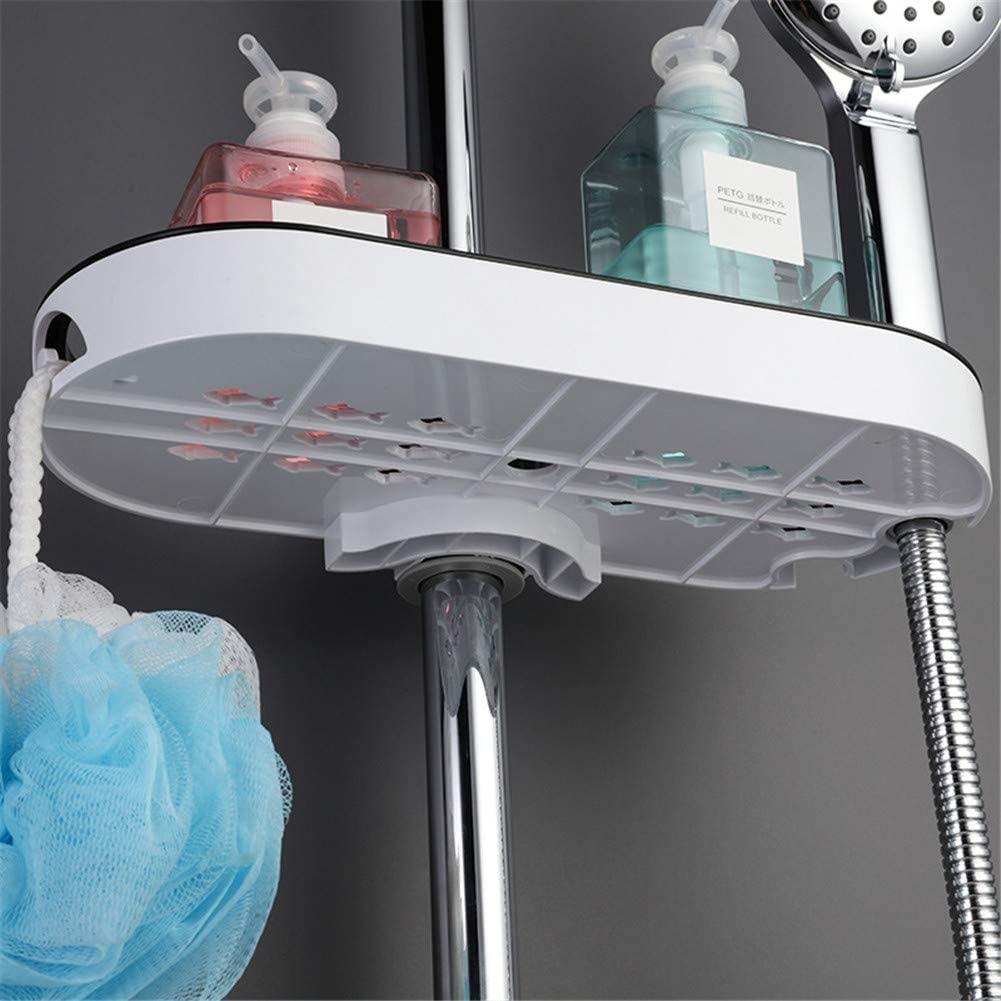 VIRGO hanging shelf in black and white for the shower