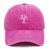 Unisex Cute Tree Embroidery Washed Baseball Cap - New Outdoor Casual Style