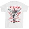 2026 New Nirvana Rock Band Album Print Retro 100 Cotton Oversized Y2K Unisex Women And Men T-Shirt