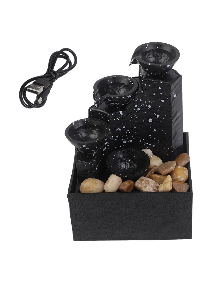 

Tea Room Desktop Fountain Indoor Study Tabletop Water Ornament USB Charge Bedroom Decor Decoration Living room China Mainland