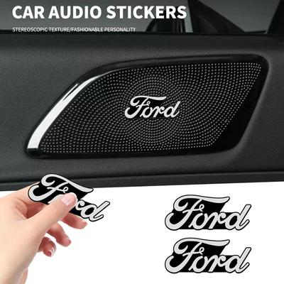 Novo Emblema Adesivo Decorativo para Som de Carro para Ford Focus 2 MK2 3 4 MK3 MK4 ST Mondeo Festiva Fusion Suit Fiesta Must