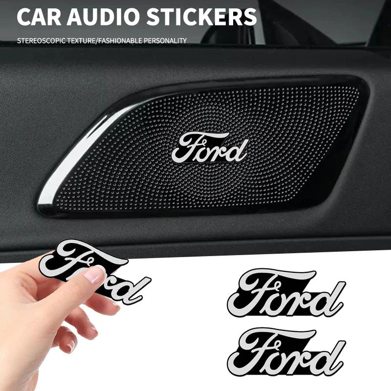 Hot New Car Audio Decorate Emblem Badge Sticker Decal For Ford Focus 2 MK2 3 4 MK3 MK4 ST Mondeo Festiva Fusion Suit Fiesta Must