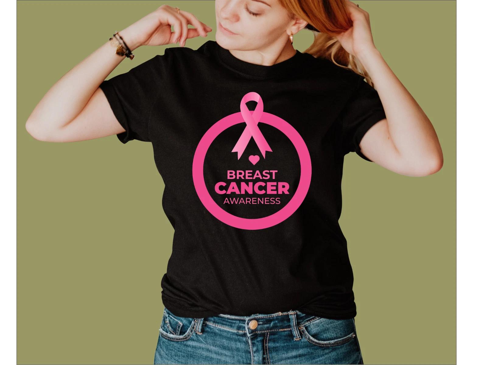 BREAST CANCER T-SHIRT L