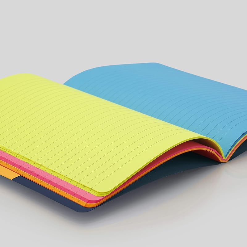 myPAPERCLIP Play Series Notebook | Center Thread Sewn | Back Squared & Rounded Corners | Notebook For Gifting | Office & синий