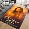 Kober do obývacího pokoje s popkulturní tématikou, Plakát s portrétem Jennifer Lopezové – Krása a elegance, Dekorace do ložnice, Protiskluzová podložka