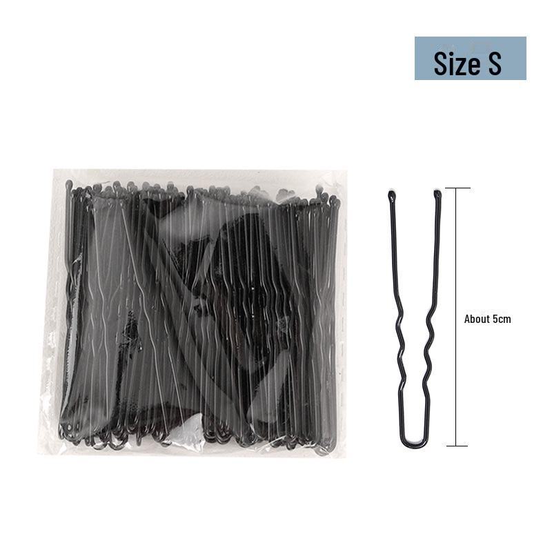 Black U-Shaped Bold Hair Clip – Large Fixing Tool & Side Clip