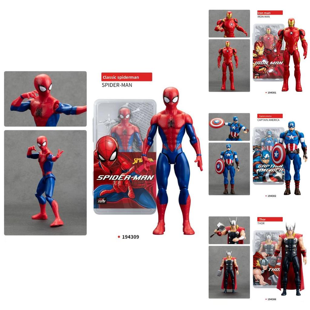 Marvel Avengers Pvc Toy Figures With Storage Box For Display And Gift Ideas