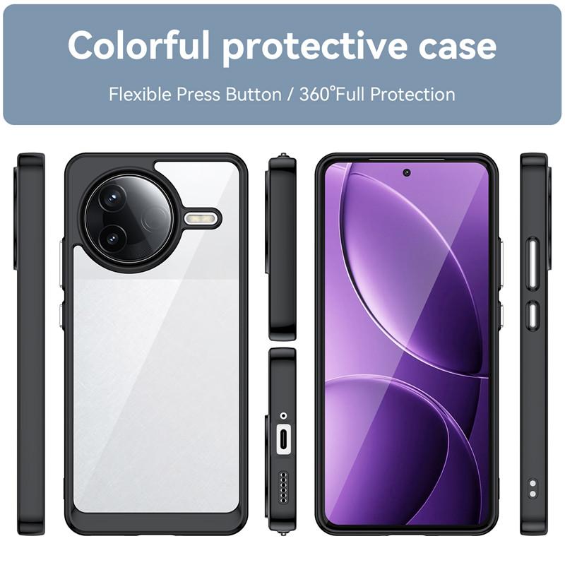 For Xiaomi Poco F7 Pro Case Xiaomi Poco F7 Pro Cover Funda Shockproof Clear PC + TPU Silicone Phone Cover For Xiaomi Poco F7 Pro