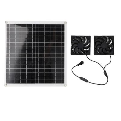 Solar Panel Powered Fan Portable Outdoor Multifunctional Solar Air Circulation Fan Kit 20W12V