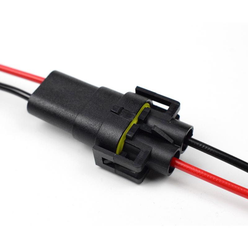 2 Pièces H7 H4 9005 Douille Lignes de Lumière de Voiture Adaptateur Câblage Faisceau d'Ampoules de Phare de Voiture Connecteur Prise Mâle Femelle Câble d'Extension