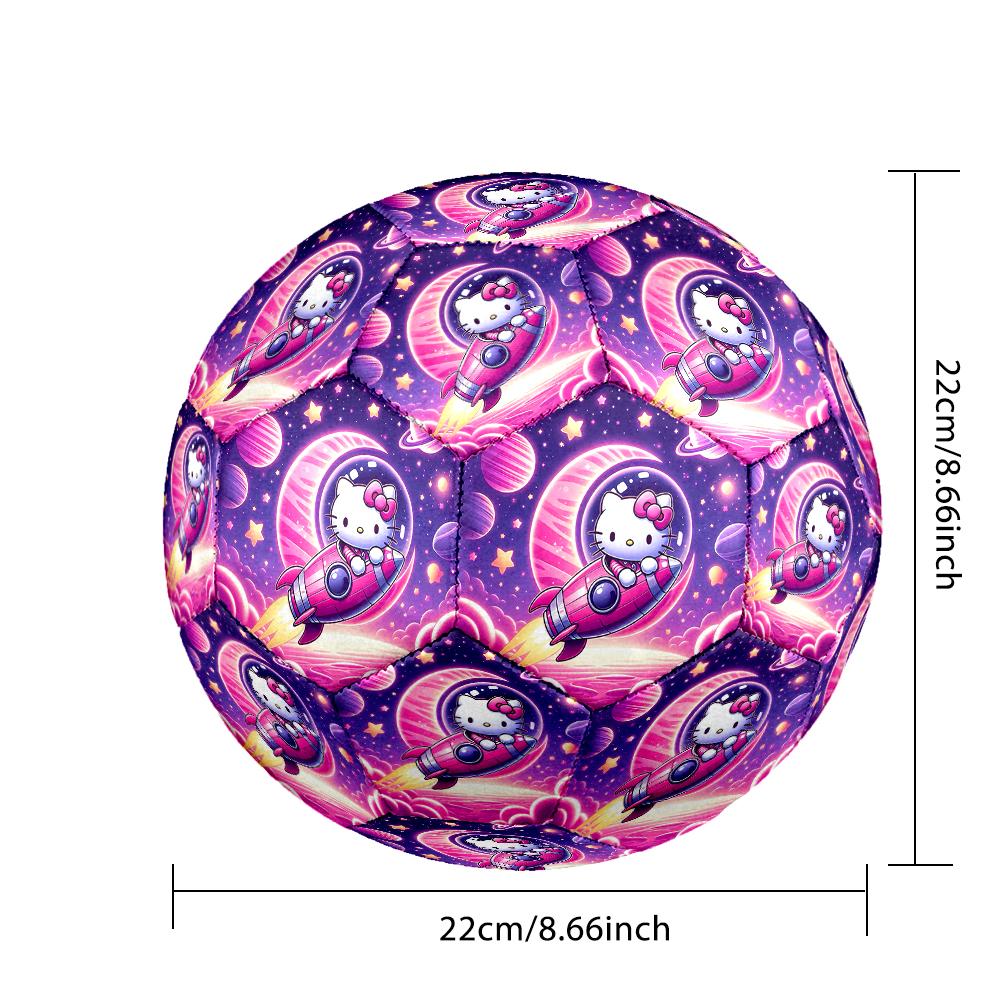 1pc Hello Kitty Pattern Football, Size 5 Soccer Ball Outdoor Athletic Training Ball, Unique Style, Exquisite Holiday Gift