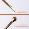 1Pcs Facial Makeup Mask Cream Spoon Stainless Steel Mini Cosmetic Skincare Spatula Eye Cream Stick Beauty Round Head Scoop