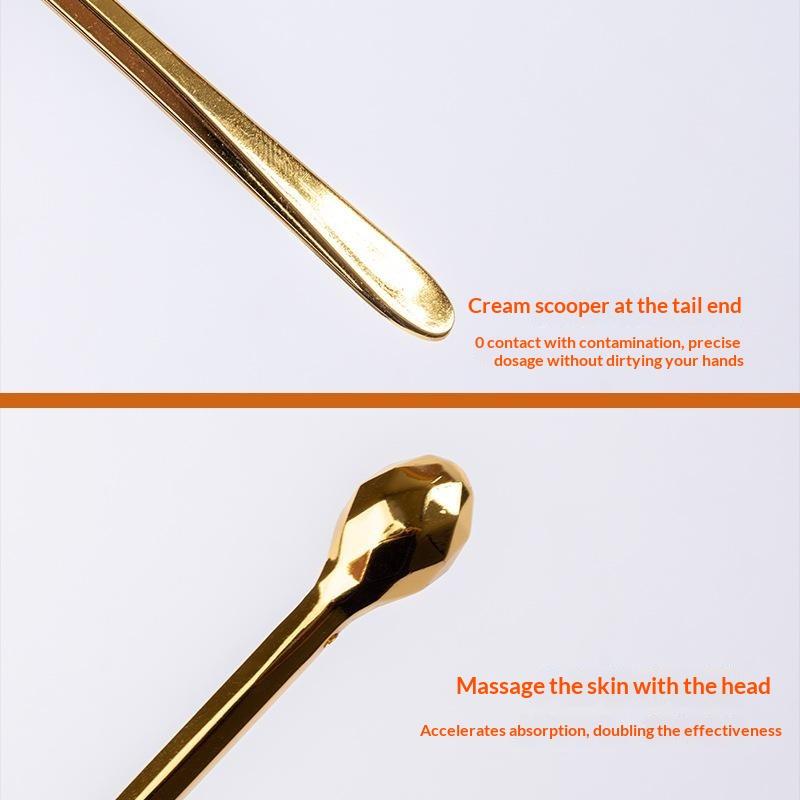 1Pcs Facial Makeup Mask Cream Spoon Stainless Steel Mini Cosmetic Skincare Spatula Eye Cream Stick Beauty Round Head Scoop