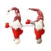 Mysterious Christmas Character Door Hanger Curtain Holder Knit Cotton Decoration For Holiday Homes Office Winter Festivities