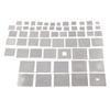 60 Pcs BGA Reballing Stencils 304 Stainless Steel Universal Rework Net Template Kit for Computer